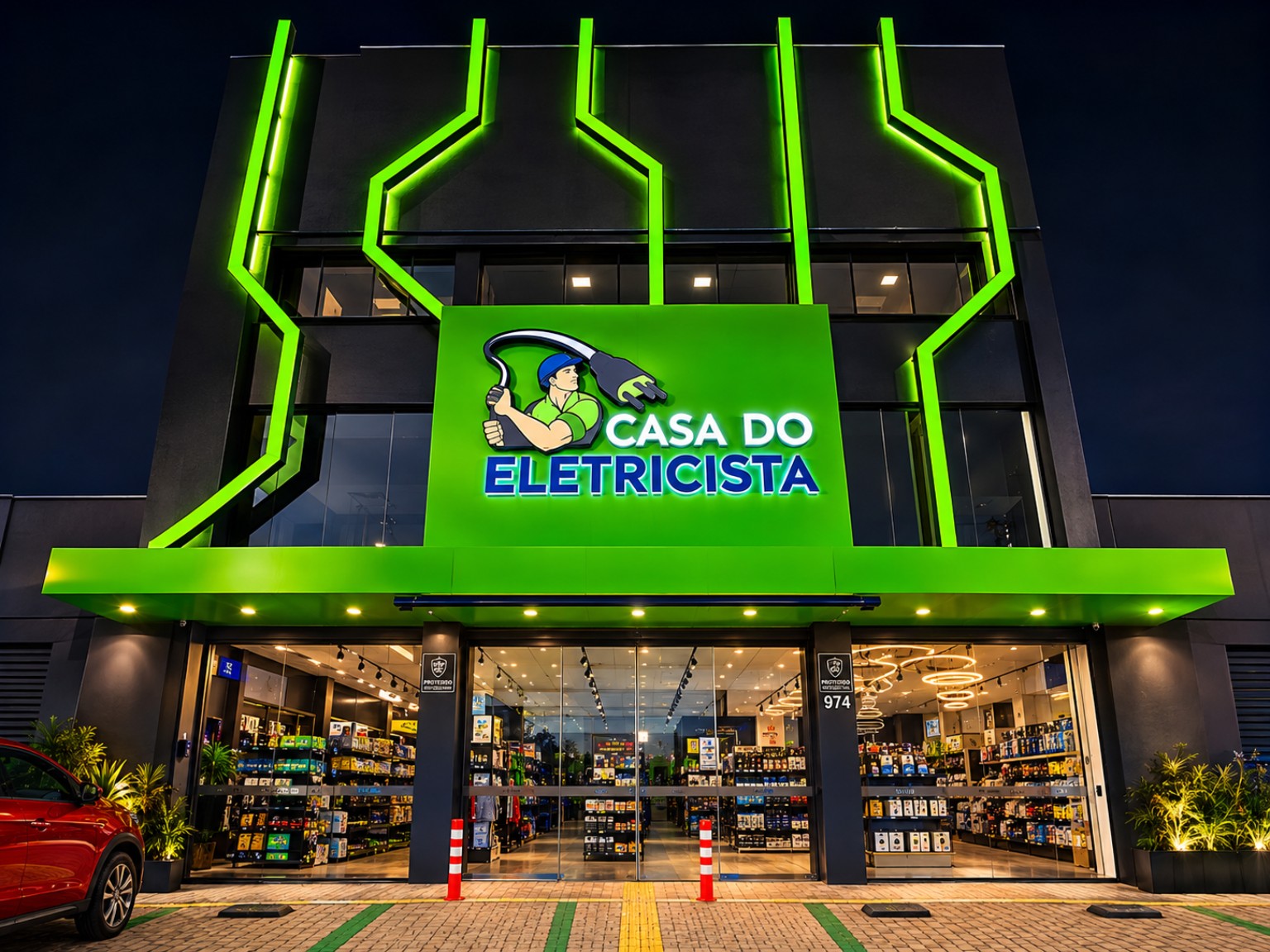 Fachada da Casa do Eletricista